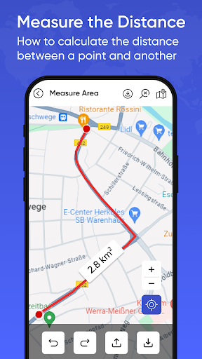 Distance & Land Area Measure ekran görüntüsü
