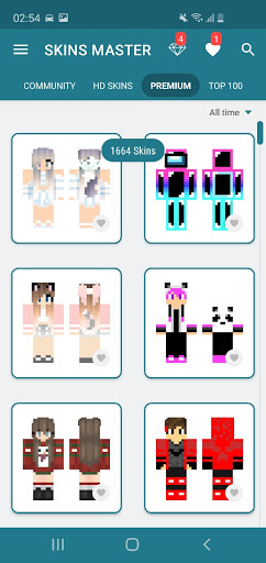 Skins-MASTER for Minecraft ekran görüntüsü