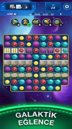 Planets Crush Match 3 ekran görüntüsü