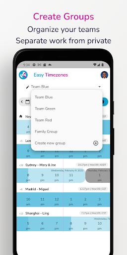 Easy Timezones Time & Widgets ekran görüntüsü