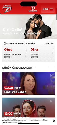 Kanal 7 Avrupa ekran görüntüsü
