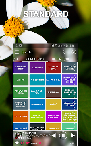 Music player ekran görüntüsü