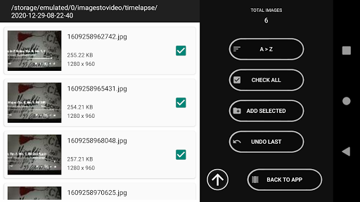 Images To Video (Time Lapse) ekran görüntüsü