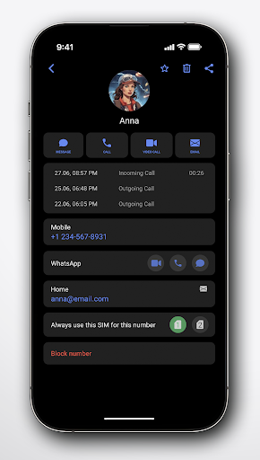 Right Dialer ekran görüntüsü