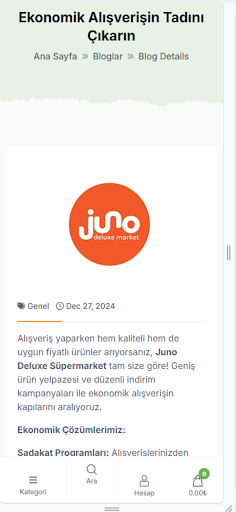 Juno Deluxe Market ekran görüntüsü