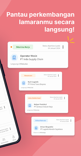 KitaLulus: Loker & CV Maker ekran görüntüsü