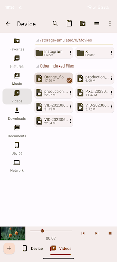 Oojao Files Manager ekran görüntüsü