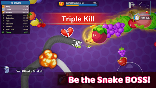 Worms Merge: yılan io oyunu ekran görüntüsü