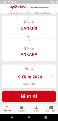 Güven Turizm ekran görüntüsü