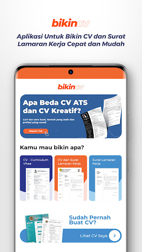 BikinCV : CV & Resume Maker ekran görüntüsü