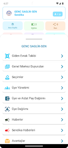 Genç Sağlık Sendikası ekran görüntüsü