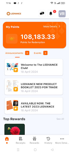 The LEDVANCE Club ekran görüntüsü