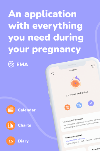 Pregnancy Tracker App - EMA ekran görüntüsü