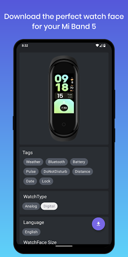Mi Band 5 Watch Faces ekran görüntüsü