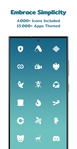 Simply Minimal White Icon Pack ekran görüntüsü