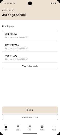 JAI Yoga School ekran görüntüsü