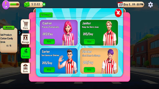 Candy Shop Supermarket Games ekran görüntüsü