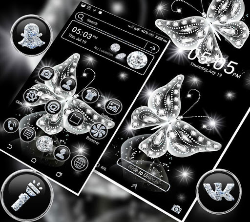Glassy Butterfly LauncherTheme ekran görüntüsü