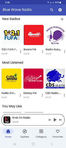 BlueWave Radio Uganda ekran görüntüsü