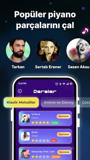 Piyano Öğren: Şarkılarla Sanal ekran görüntüsü