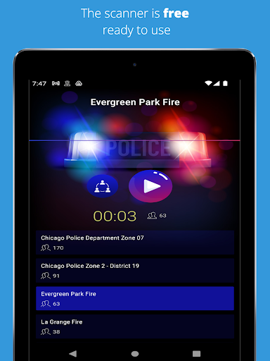 Chicago Police Scanner ekran görüntüsü