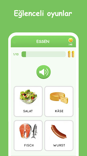 Almanca öğrenme programı ekran görüntüsü