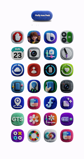 One UI Fluffy Icon Pack ekran görüntüsü
