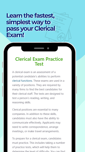 Clerical Practice Test ekran görüntüsü