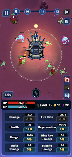 Space Defense: Idle Tower TD ekran görüntüsü