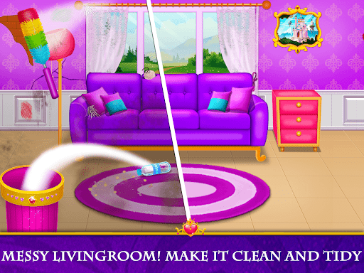 Princess House Cleaning Game ekran görüntüsü