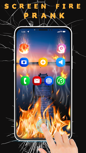 Broken Screen Wallpaper Prank ekran görüntüsü