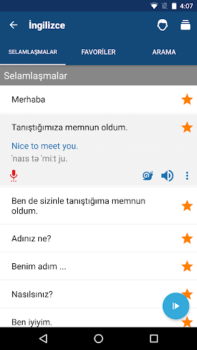 İngilizce Öğrenin | Çevirmen ekran görüntüsü