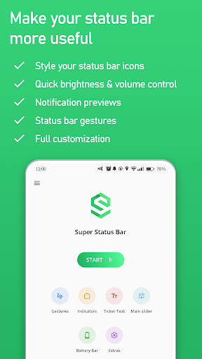 Super Status Bar - Customize ekran görüntüsü