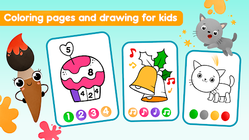 Coloring book Drawing games ekran görüntüsü