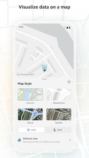 Amazon Location Demo ekran görüntüsü