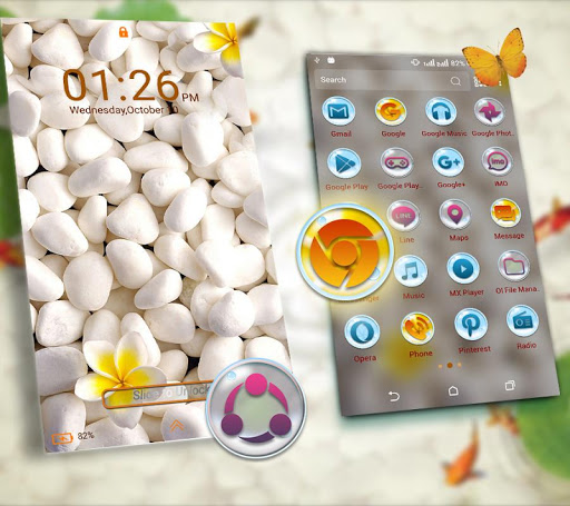 White Stone Launcher Theme ekran görüntüsü