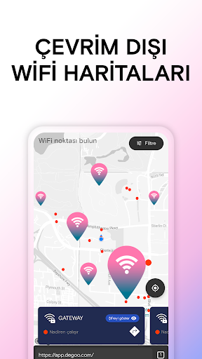 WiFi Şifre Harita Instabridge ekran görüntüsü