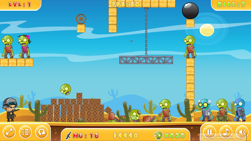 shoot zombies Gibbets ekran görüntüsü