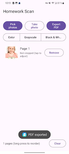 Homework Scan ekran görüntüsü