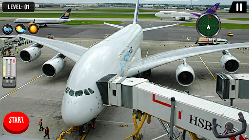pilot simülatör uçuş oyun 3d ekran görüntüsü