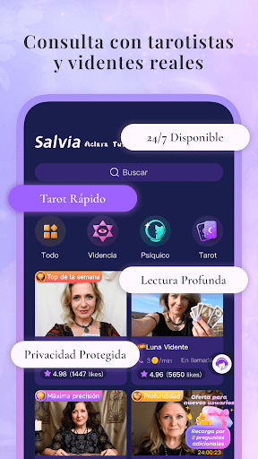 Salvia - Tarot & Videncia ekran görüntüsü