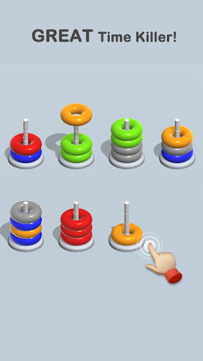 Hoops Sort Puzzle - Stack game ekran görüntüsü
