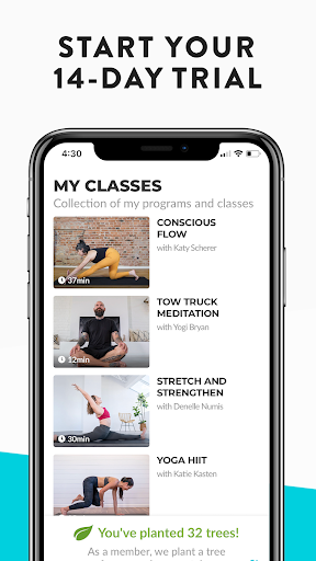 YouAligned - Home Yoga Classes ekran görüntüsü