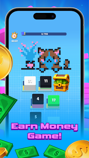 Pixel Stack: Sort & Money Game ekran görüntüsü