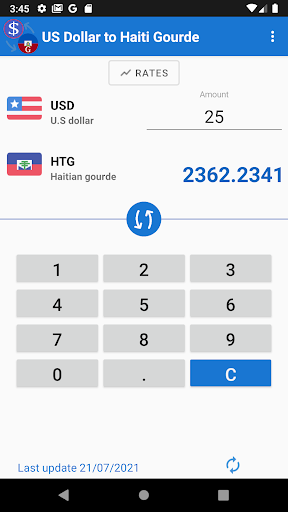 US Dollar to Haiti Gourde ekran görüntüsü