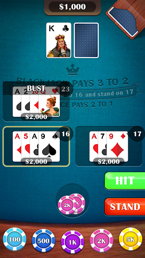 Blackjack 21: casino card game ekran görüntüsü