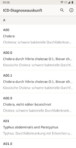 ICD-10 Diagnoseauskunft ekran görüntüsü