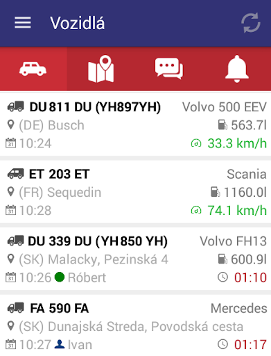 Mobilný Dispečer ekran görüntüsü