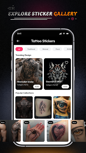 Inkhunter : 3D Tattoo Preview ekran görüntüsü