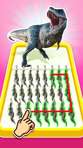 Dino Merge Master animal fight ekran görüntüsü